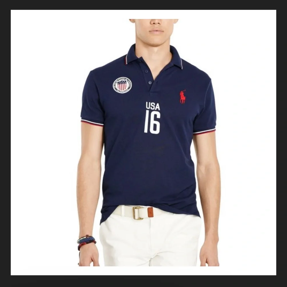 Polo Ralph Lauren Custom Fit Big Pony Short Sleeve Polo Shirt USA 16